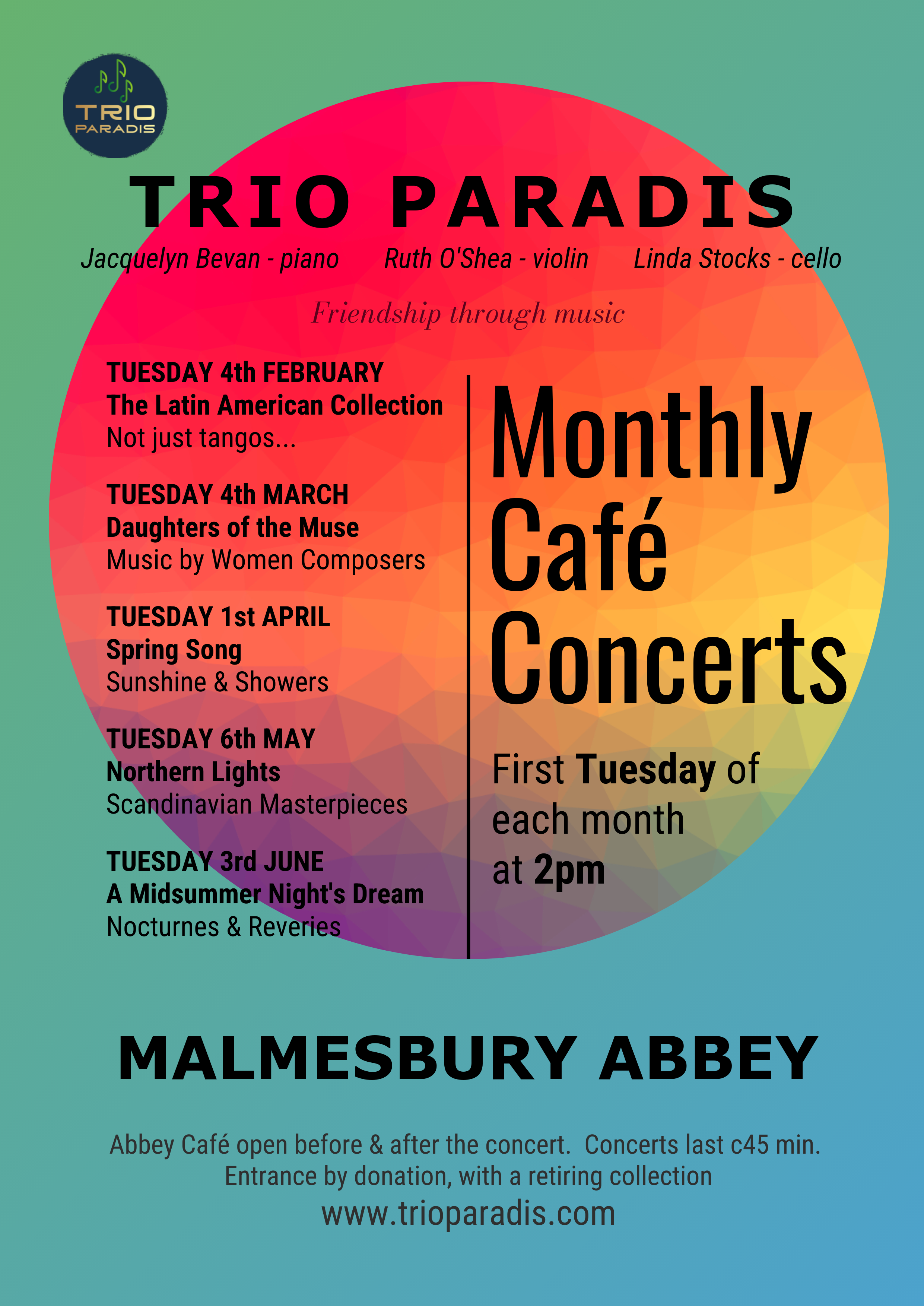 EVENT: Trio Paradis Cafe Concerts