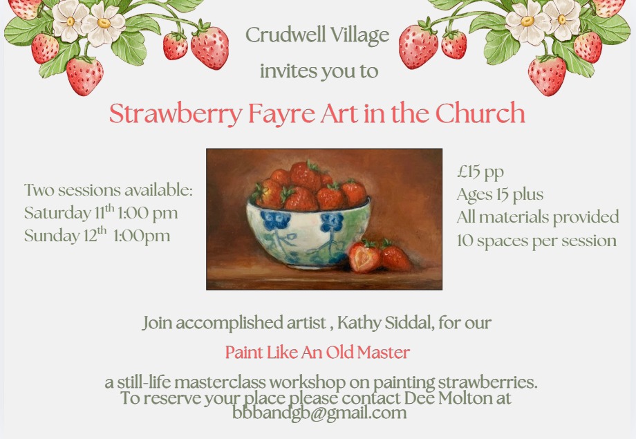 Crudwell Strawberry Fayre Art Workshop