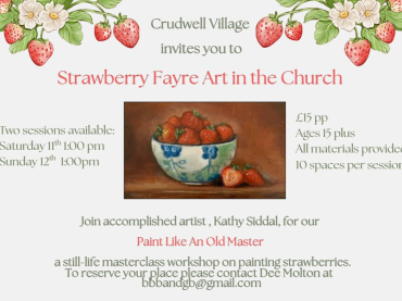 Crudwell Strawberry Fayre Art Workshop